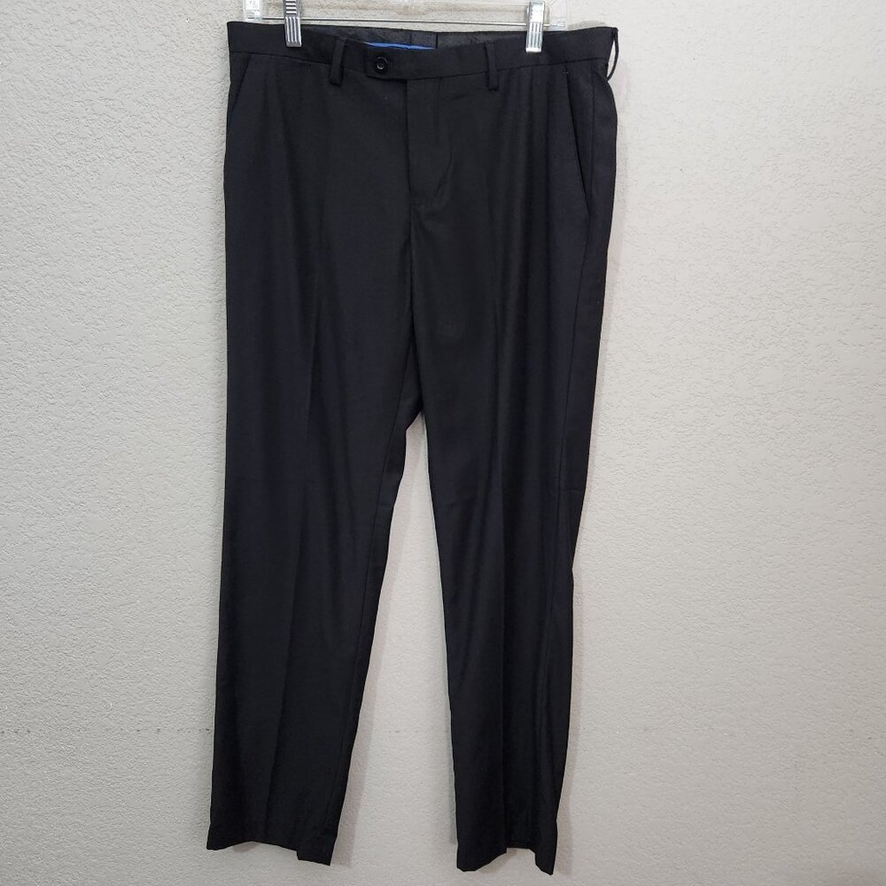 Alberto Cardinali Mens Black Dress Pants W34 L31